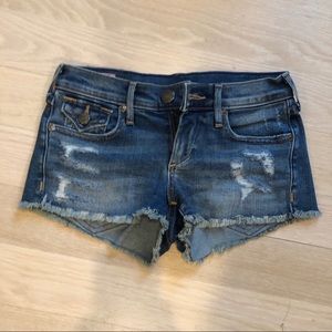 True Religion Low Rise Jeans Shorts